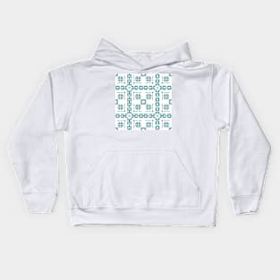 Mediterranean Tile Pattern Kids Hoodie